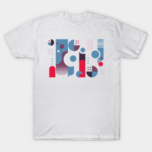 Retro Bauhaus Abstract 2 T-Shirt